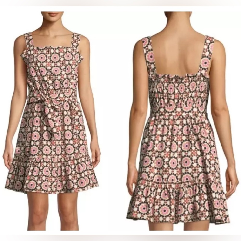 NWT Kate Spade by the pool floral mosaic poplin dress